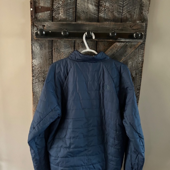 Men's The North Face Full Zipper Reversible Jacket Navy Blue - Size Medium - Picture 4 of 4